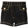 Moschino Teddy Bear button denim shorts