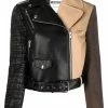Moschino multi-panel biker jacket
