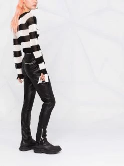 Hot Sale ๐ Moschino Faux leather Slim Fit trousers ๐ฅ 11 Moschino Faux-leather Slim-Fit trousers