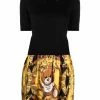 Moschino panelled Teddy Bear-print dress