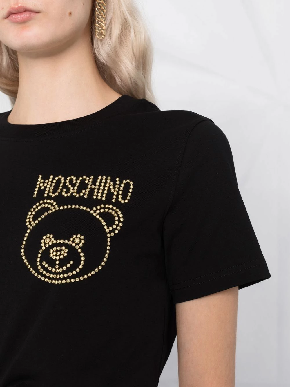 Wholesale ๐ Moschino Teddy Bear stud detail T ๐ shirt โญ 5 Moschino Teddy Bear stud-detail T-shirt