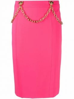 Moschino chain-link trim skirt