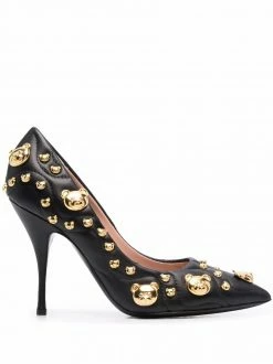 Moschino stud-embellishment pointed-toe pumps