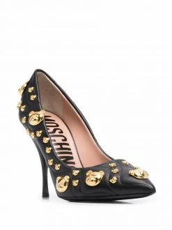 Moschino stud-embellishment pointed-toe pumps