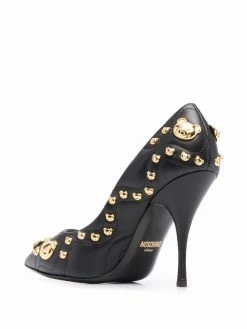 Moschino stud-embellishment pointed-toe pumps