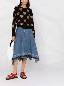 Moschino intarsia-knit virgin wool jumper