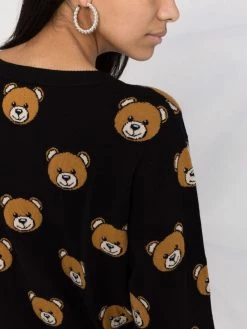 Moschino intarsia-knit virgin wool jumper