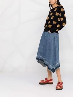 Moschino intarsia-knit virgin wool jumper