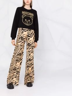 Moschino Teddy Bear crystal-embellished sweatshirt