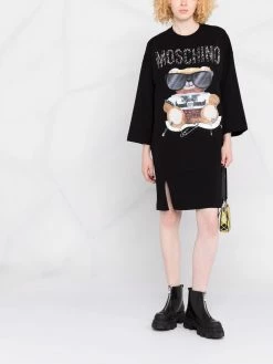 Coupon ๐ Moschino Teddy Bear print jersey ๐ dress ๐งจ 15 Moschino Teddy Bear print jersey dress