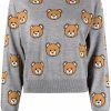 Moschino teddy bear-print wool jumper