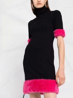 Moschino contrasting-trim knitted dress