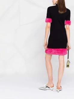 Moschino contrasting-trim knitted dress
