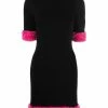 Moschino contrasting-trim knitted dress