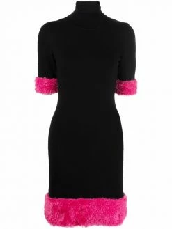 Moschino contrasting-trim knitted dress