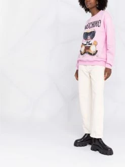 Moschino Teddy Bear logo-print sweatshirt