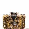 Moschino graphic-print biker-jacket shoulder bag