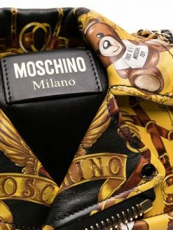 New โจ Moschino Graphic print biker jacket shoulder bag ๐ฅฐ 10 Moschino graphic-print biker-jacket shoulder bag
