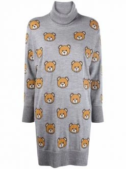 Moschino Teddy Bear knitted dress
