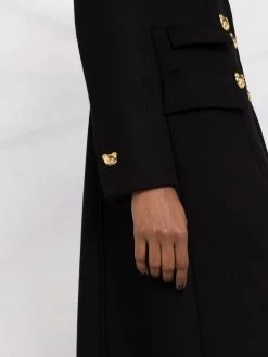 Moschino Teddy buttons maxi coat