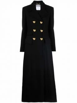 Moschino Teddy buttons maxi coat