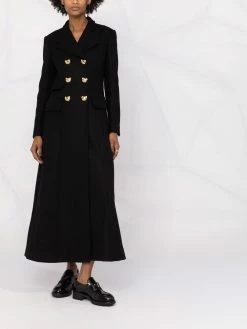 Moschino Teddy buttons maxi coat