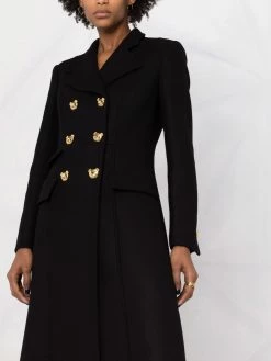 Moschino Teddy buttons maxi coat