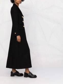 Moschino Teddy buttons maxi coat