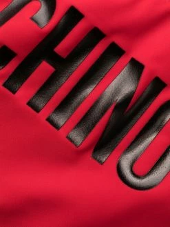 Moschino logo-print open-back swimsuit