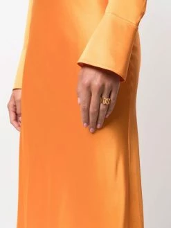 Moschino logo-detail ring