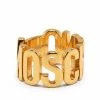 Moschino logo-detail ring