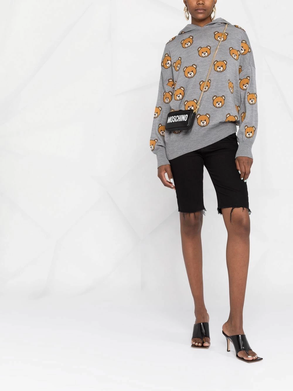 Flash Sale ๐ Moschino Teddy Bear intarsia hoodie ๐ 4 Moschino Teddy Bear-intarsia hoodie