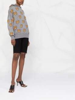 Flash Sale ๐ Moschino Teddy Bear intarsia hoodie ๐ 11 Moschino Teddy Bear-intarsia hoodie