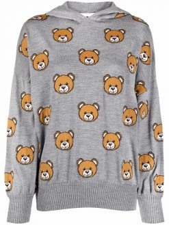 Moschino Teddy Bear-intarsia hoodie