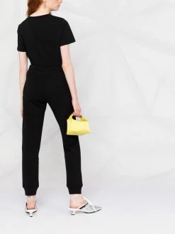 Moschino embellished-logo track pants