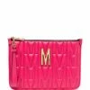 New ๐ Moschino Quilted leather effect clutch bag ๐งจ 1 Moschino quilted leather-effect clutch bag