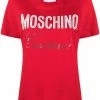 Moschino logo-print crystal-embellished T-shirt