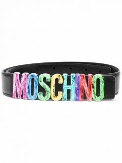 Moschino logo-lettered belt