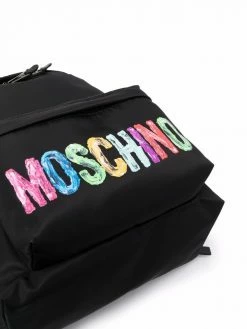 Moschino logo-print backpack