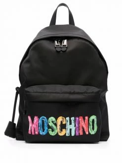 Moschino logo-print backpack