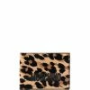 Moschino logo-embroidered leopard-pattern wallet