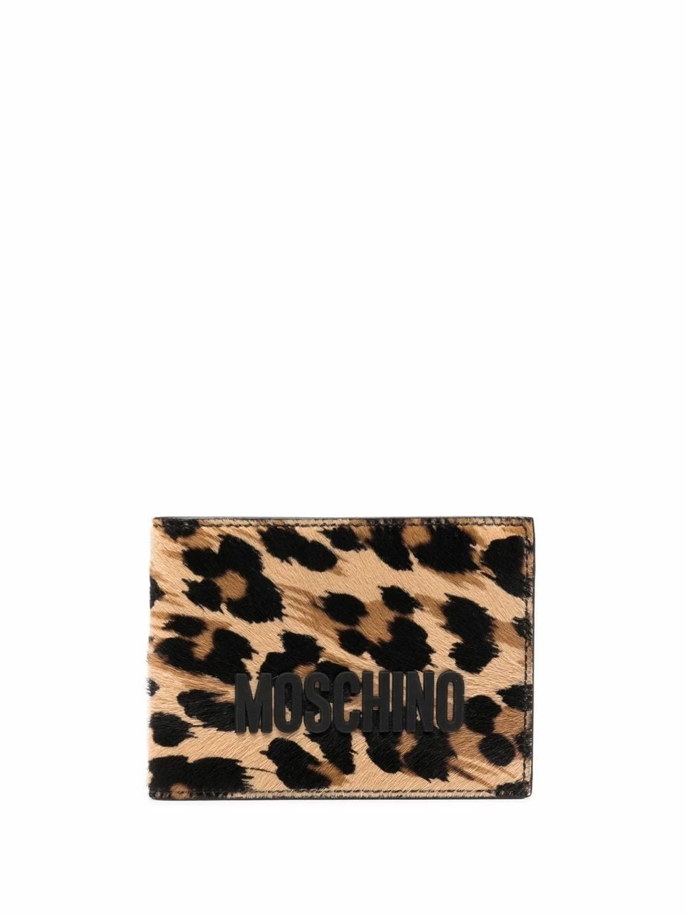 Cheap 😀 Moschino Logo embroidered leopard pattern wallet 🔥 3 Moschino logo-embroidered leopard-pattern wallet