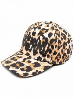 Moschino leopard-print cap