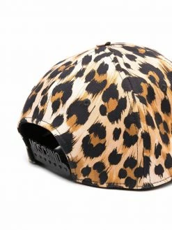 Moschino leopard-print cap
