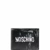 Moschino paint-effect logo-print wallet
