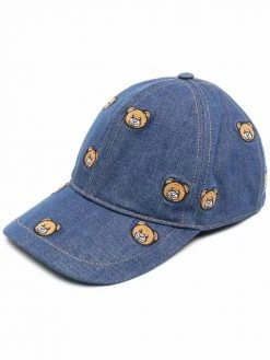 Moschino teddy-embroidered cap