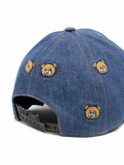Moschino teddy-embroidered cap