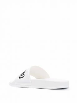 Moschino logo-print open-toe slides