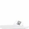 Moschino logo-print open-toe slides