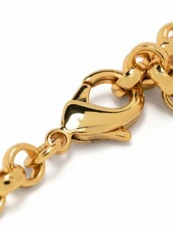 Moschino logo-charm necklace